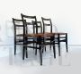 Set of 4 Leggera chairs by Gio Ponti for Cassina, 1950s