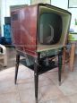 Radio Marelli vintage TV from the 60s with original support                            