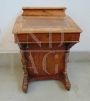 Antique English davenport from the late 19th century in briar