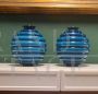 Pair of Deco vases by Napoleone Martinuzzi for Venini in Murano glass