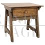 Antique rustic bedside table with drawer from the early 1900s     