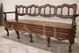 Majestic antique walnut bench from the 18th century