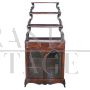 Antique 19th century display cabinet with whatnot étagère bookcase