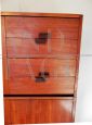 Modular cabinet in mahogany, Italian design from the 1960s