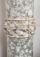 Antique Roman column in flowered alabaster