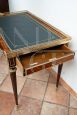 Antique French Napoleon III desk with bronze details