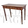 Antique wooden game table with drawer