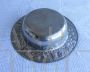 Vintage decorated pewter centerpiece bowl