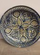 Antique painted majolica plate, Morocco 19th century