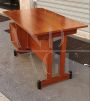 Vintage Italian teak desk with chest of drawers, 1960s