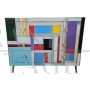 Vintage style design dresser in colored glass