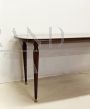 1930s Art Deco dining table with glass top