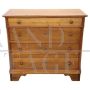 Small antique dresser in poplar wood from the late 19th century