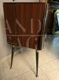 Vintage rosewood bar cabinet with internal light, 1960s