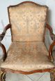 Pair of antique Napoleon III mahogany armchairs, 19th century France