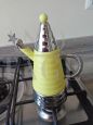 Vintage Italian Archimede Stella Collection coffee maker in yellow color                            