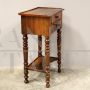 Antique Louis Philippe period bedside table or side table in walnut, 19th century