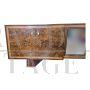 Large art deco sideboard in briarwood with central mirror