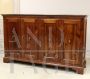 Antique walnut sideboard with 4 doors, Italy 18th century      