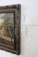 Pair of paintings with bucolic landscapes signed and dated 1890