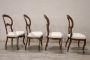 Set of four antique Louis Philippe chairs, 19th century