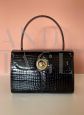 Vintage black crocodile bag