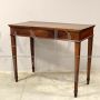 Antique Empire desk, side table or console in walnut and cherry, 19th century Italy