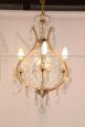 Antique Maria Theresa crystal chandelier