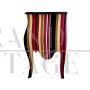 Baroque style dresser with multicolored stripes