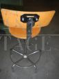 Office stool with backrest, 1980s