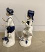 He and She, a pair of signed Capodimonte porcelain sculptures