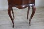 Elegant antique walnut bedside table cabinet, 19th century