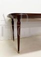 1930s Art Deco dining table with glass top