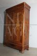 Antique Louis Philippe wardrobe in solid walnut, 19th century