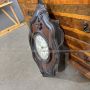 Antique wooden Bull's Eye wall clock, 1850s