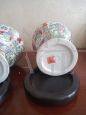 Pair of vintage Chinese hand-painted porcelain jars