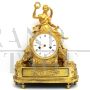 Antique clock from the Directoire period with Psyche in gilded bronze, 18th century France