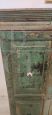 Antique Tibetan cabinet in green lacquered teak wood