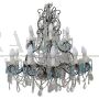 Large antique crystal chandelier from the early 20th century