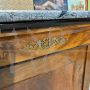 Antique Charles X Capuchin sideboard with marble top