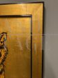 Contemporary painting with a tiger on a gold background, 20th century