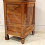 Antique Charles X capuchin bedside table in walnut, 19th century Italy