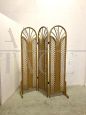 Vintage bamboo and rattan screen from the 1960s