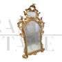 Large Venetian golden mirror in antique Louis XV style