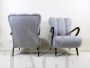 Pair of vintage design armchairs from the 1950s Attr. Guglielmo Ulrich