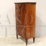 Antique walnut tallboy dresser, 19th century Italy