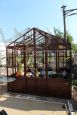 Antique style greenhouse 3x3 meters in wrought iron with glass