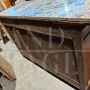 Antique Charles X Capuchin sideboard with marble top