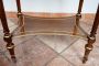 Antique Napoleon III side table in mahogany with breccia marble top