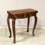 Small antique console folding table with central inlay, Italy '700 - Louis XV